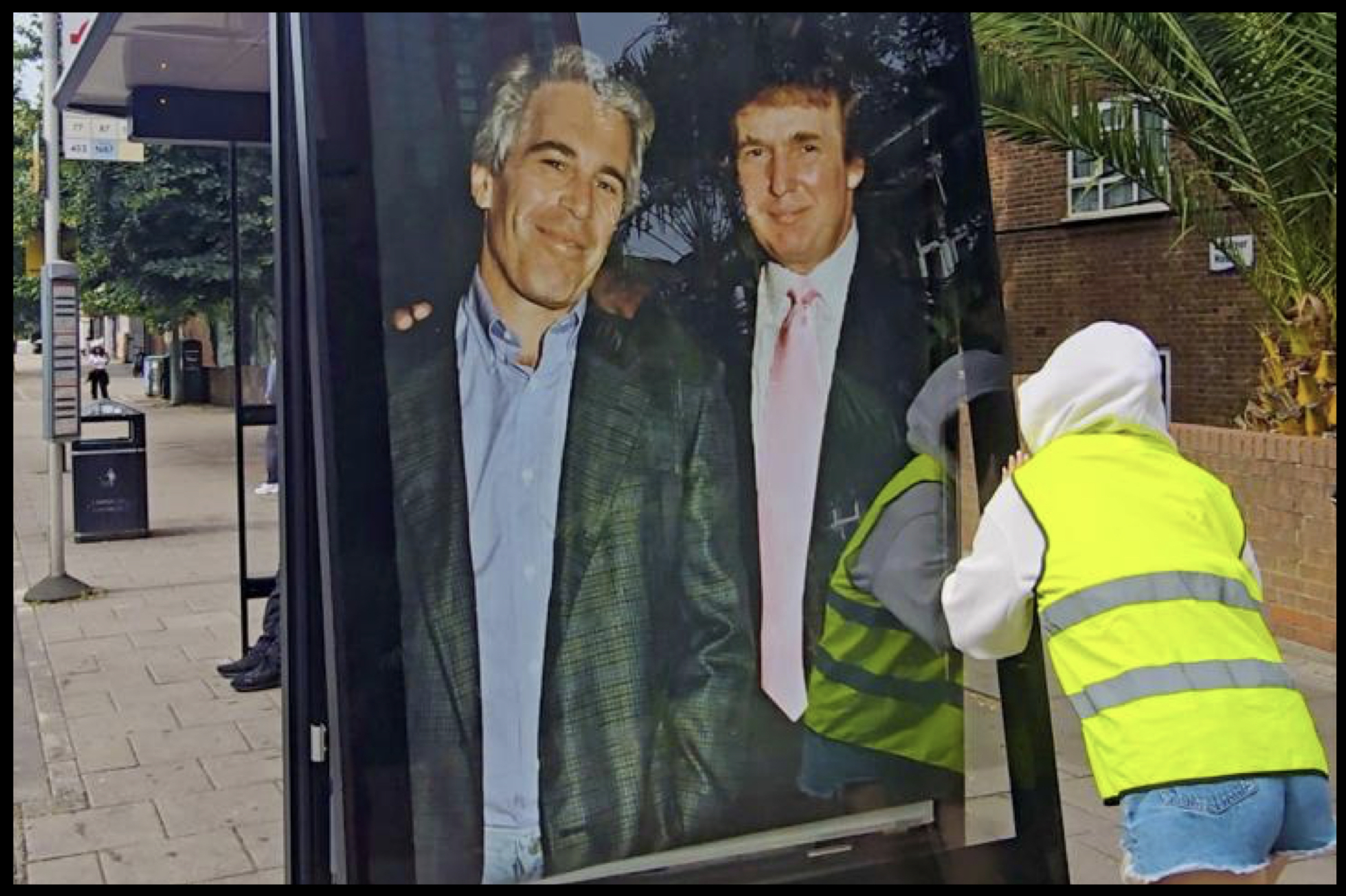 Trump-Epstein Poster Plastered in London Ahead of Presidents UK Visit 