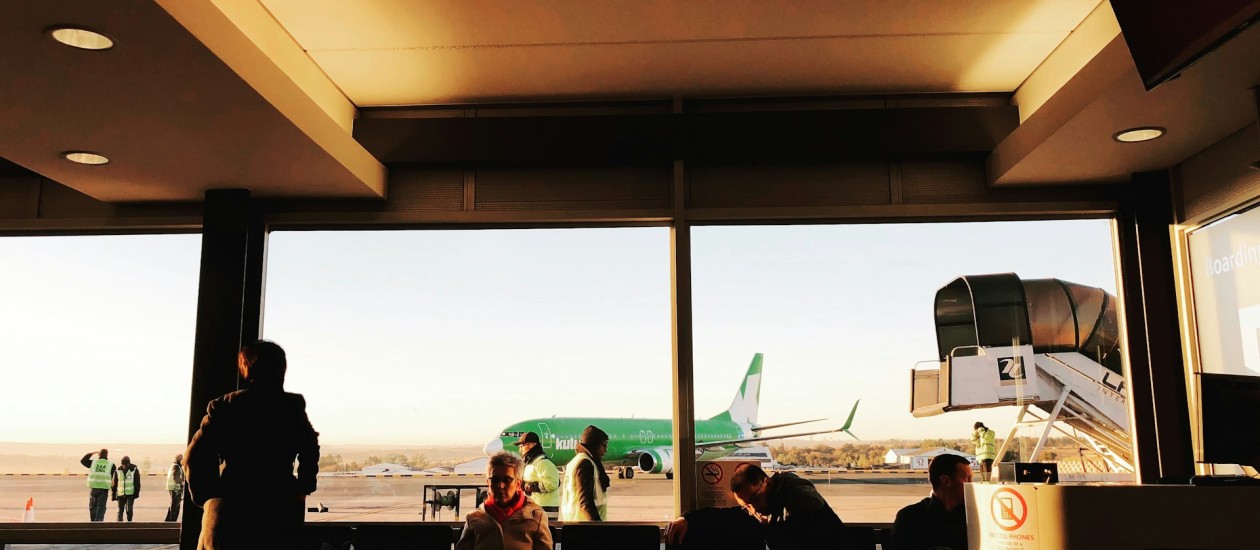 Travelers at the airport