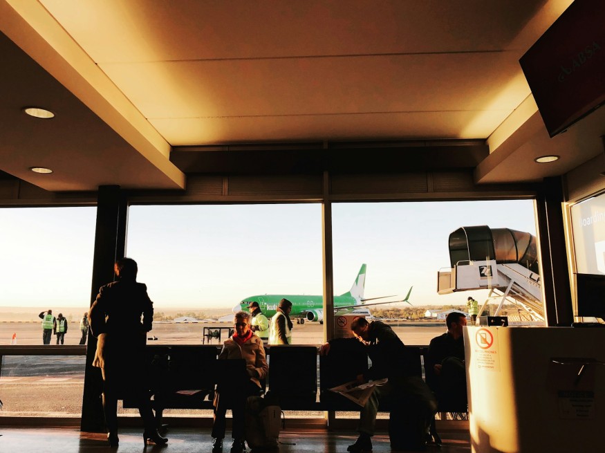 Travelers at the airport